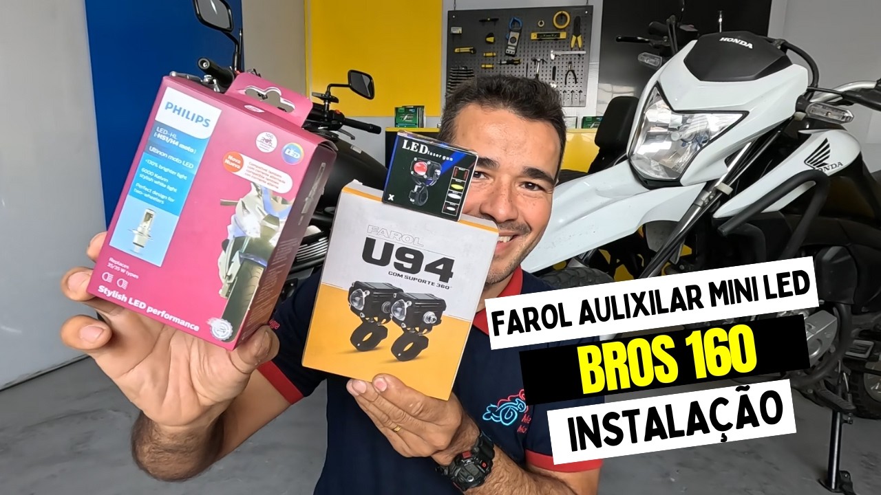 FAROL AUXILIAR PARA MOTO MINI LED U94 NA 160