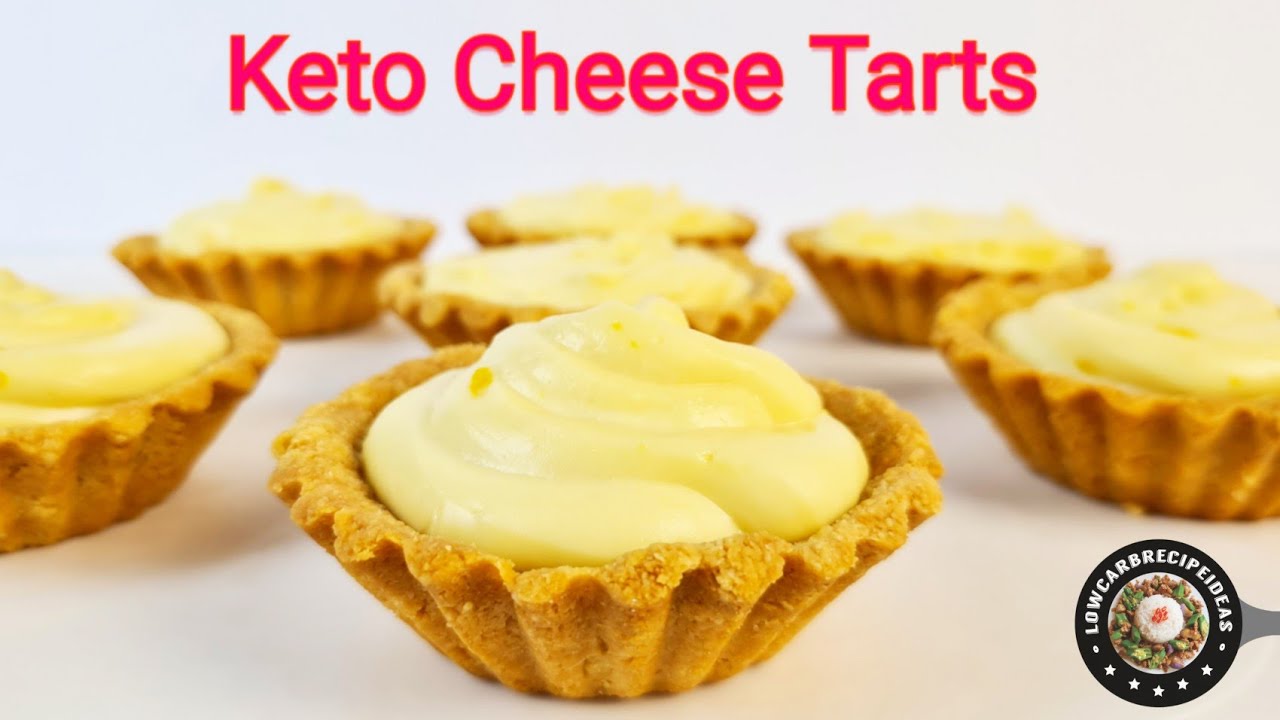 HOW TO MAKE KETO CHEESE TARTS - DELICIOUS CREAMY CHEESE FILLINGS WITH CRISPY FLAKY CRUSTS !