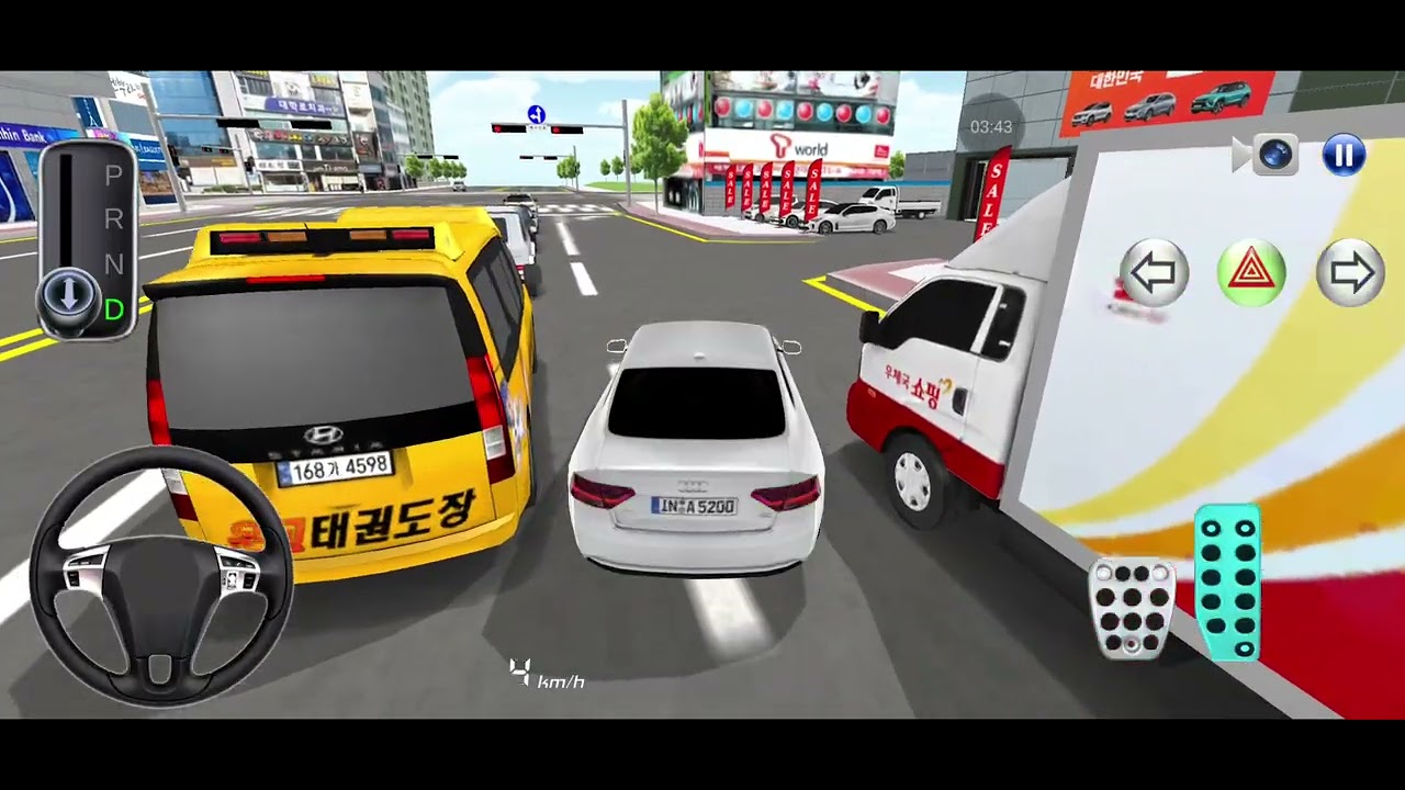 Black car parking in 3d driving class||New Gameplay 2025 #3ddrivingclass