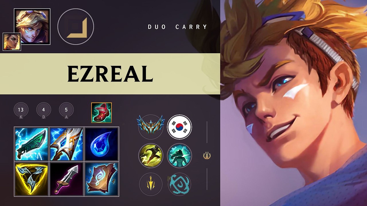 Ezreal ADC vs Ashe - KR Challenger Patch 26.10