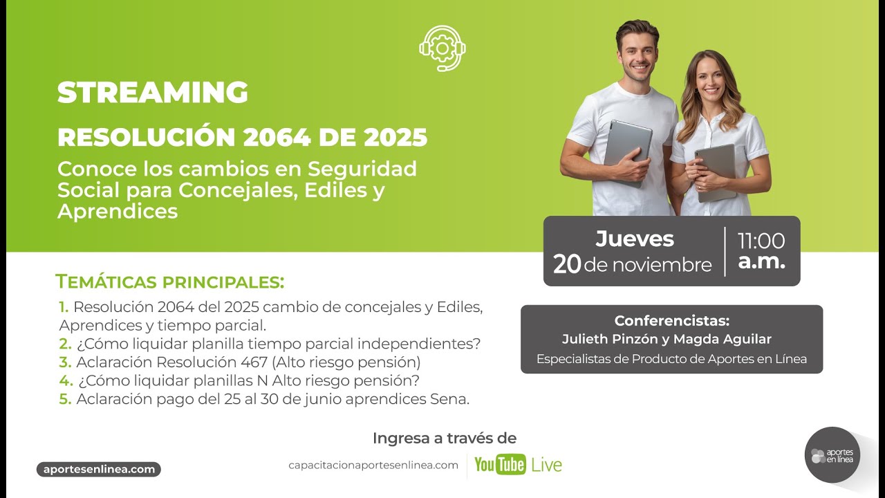 Resolución 2064 de 2025: Conoce los cambios en Seguridad Social para Concejales, Ediles y Aprendices