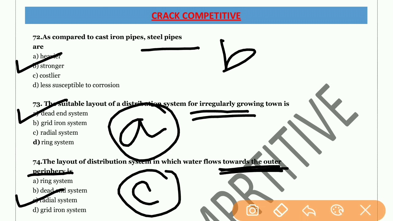 Top50+ Environmental Engineering mcq's//crack competitive//AE & JE