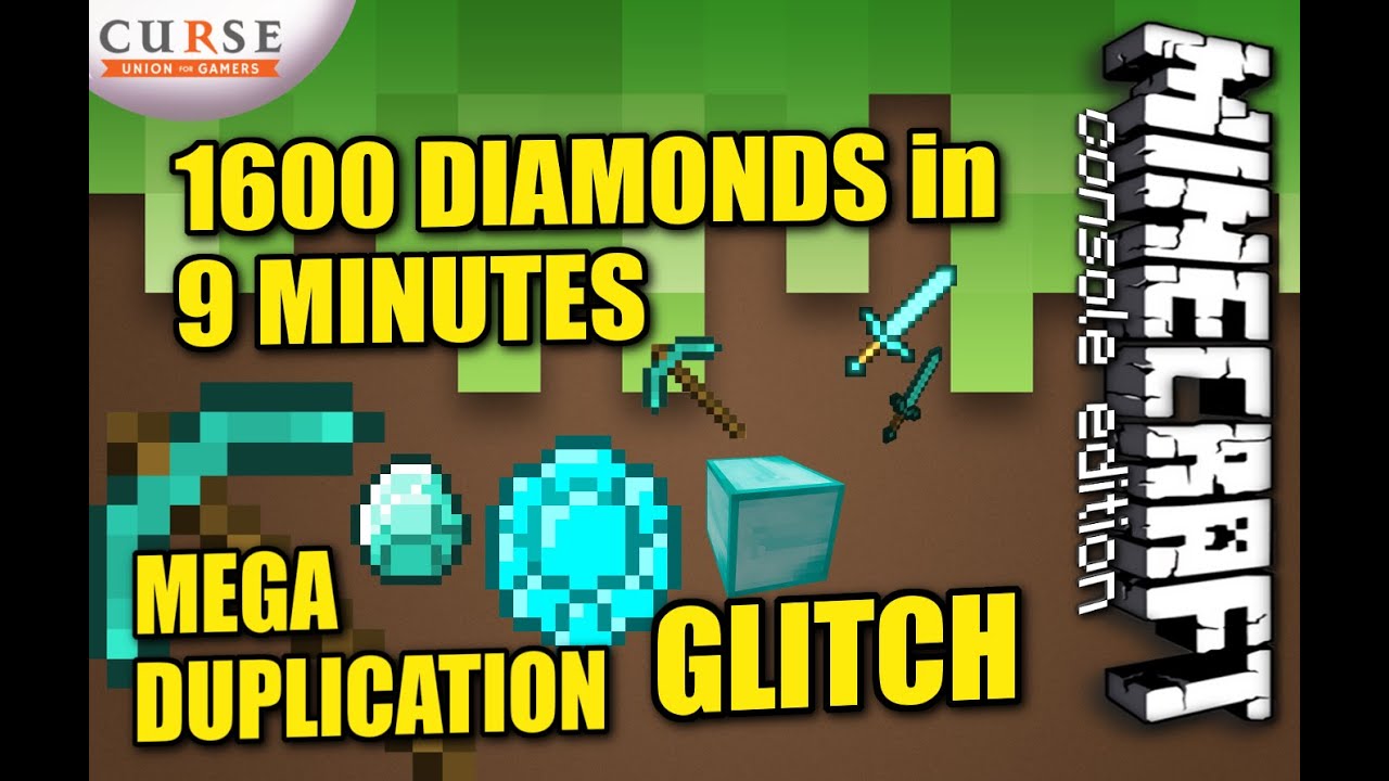 MINECRAFT - PS4 - MEGA DIAMOND DUPLICATION - HOW TO - TUTORIAL ( PS3 / XBOX )
