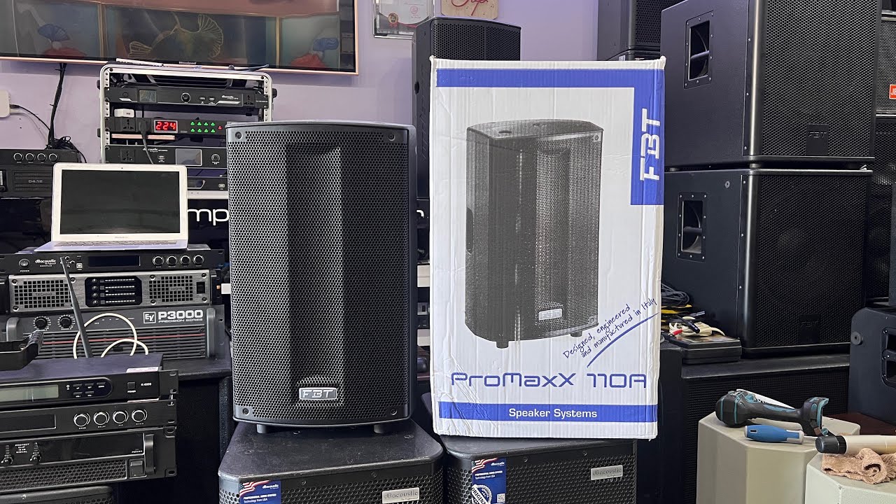 Chi Tiết bên Trong Loa FBT Promaxx 110A, Chất Âm Top Đầu Dòng Vỏ Nhựa FBT. LH: 0969.019.268