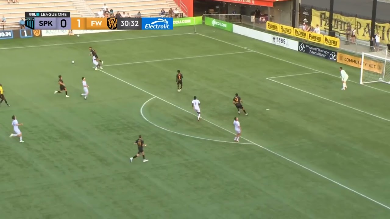 Jack Thomas scores but Fort Wayne Football Club loses 3-1 at Spokane Velocity FC on July 25, 2026.