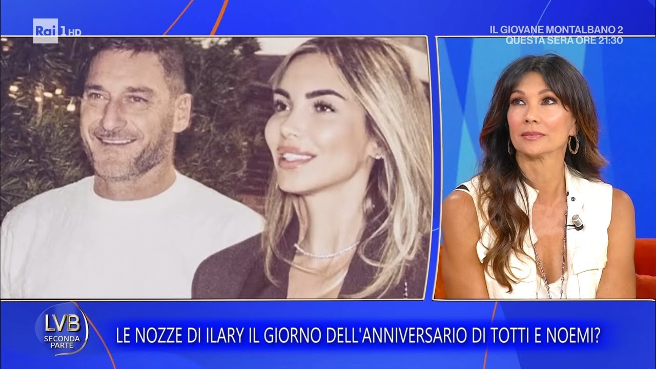Ilary Blasi sposa Bastian M&uuml;ller, Totti festeggia con Noemi Bocchi - La volta buona 14/09/2026