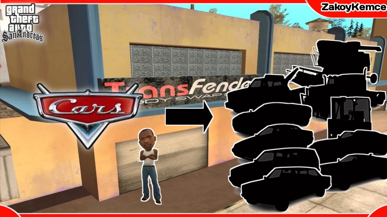 BEBERAPA MOBIL GTA SAN ANDREAS YANG MIRIP SAMA KARAKTER DI FILM CARS - Part 2