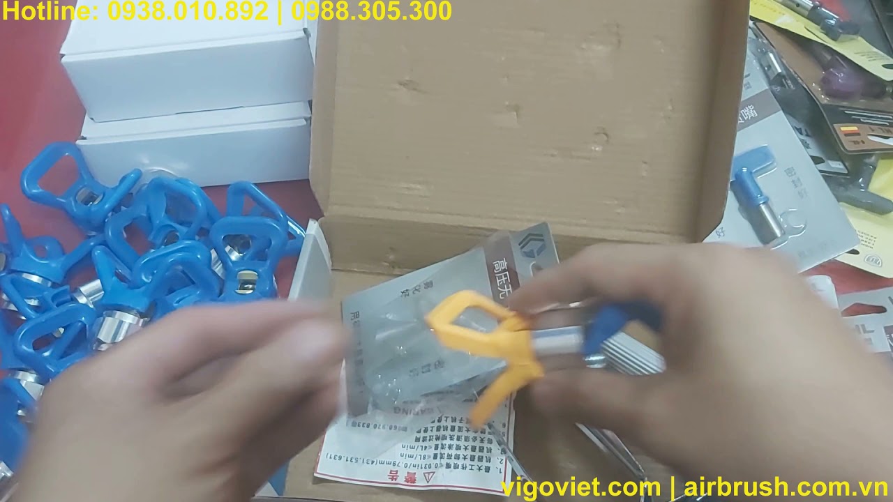 Béc phun sơn tường | Mỏ vịt súng phun sơn tường | Linh kiện súng phun sơn tường các loại epoxy