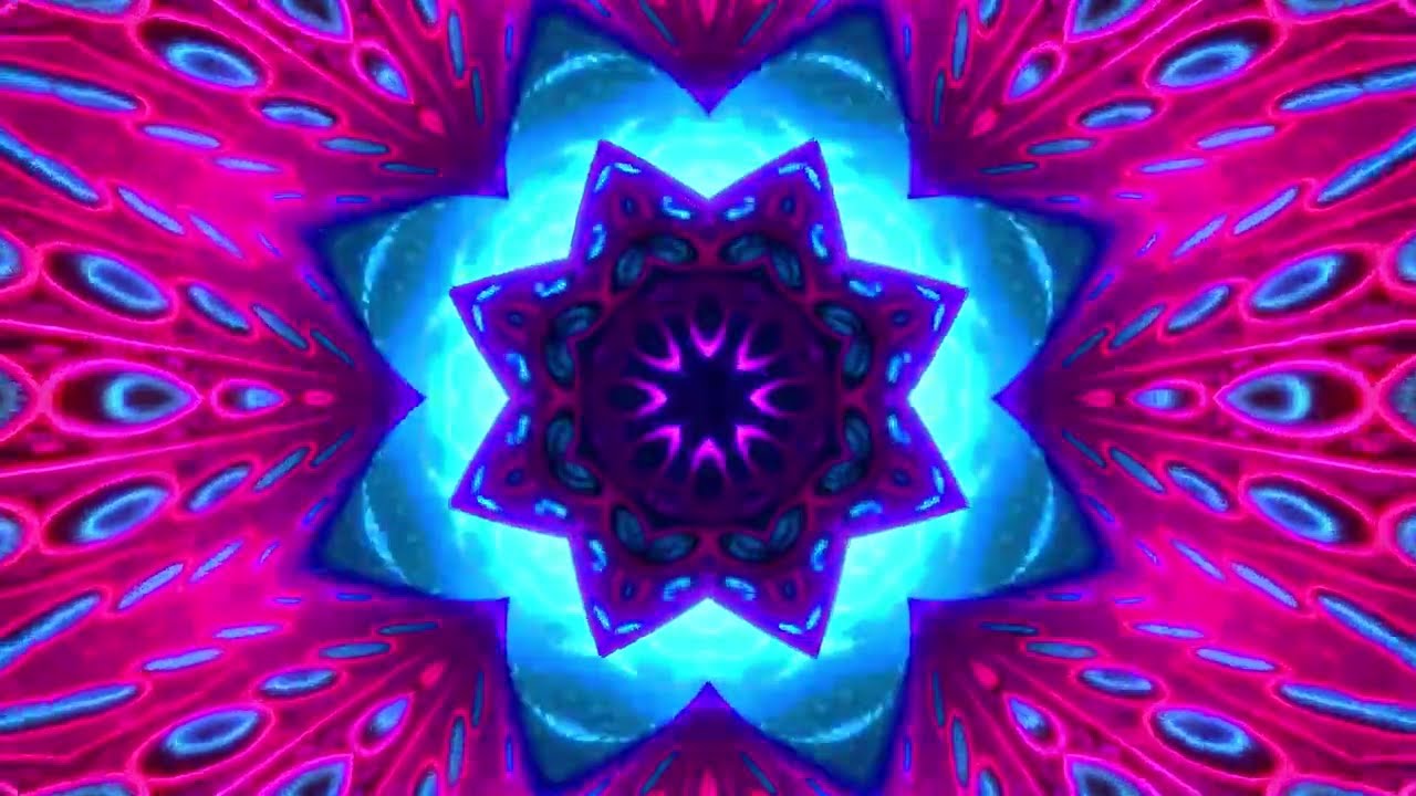 💤 Fall Asleep Faster: Hypnotic Kaleidoscope Patterns for Racing Minds ❊60fps 🧠