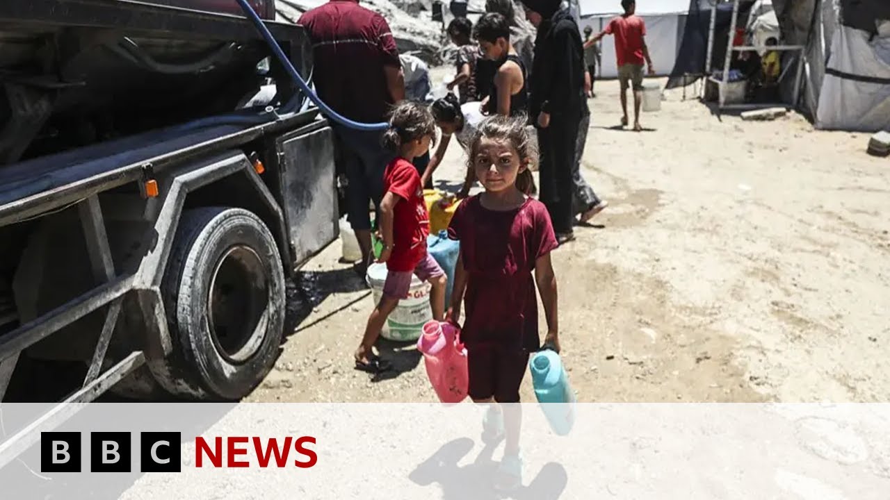 Israeli defence minister plans to move Gaza's population to camp in Rafah | BBC News
