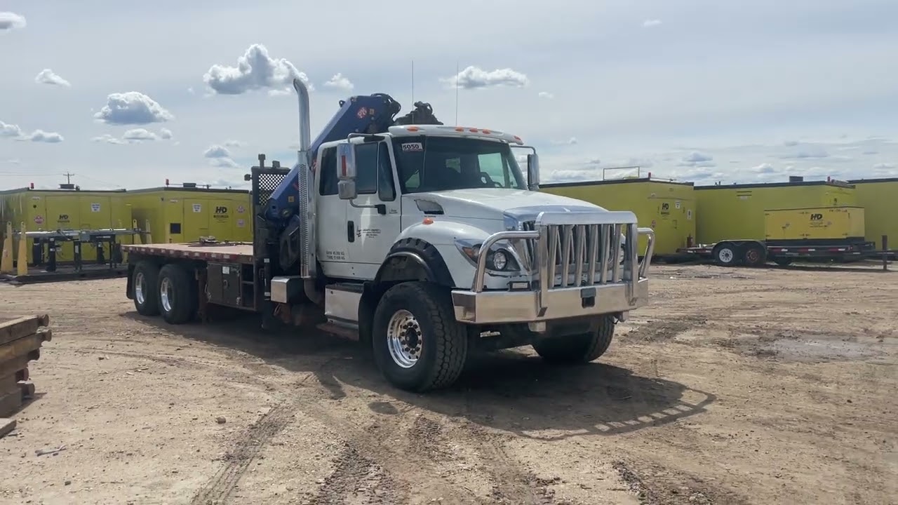 2015 International 7600 T/A Tadano PM 26.5 Knucle Boom Truck