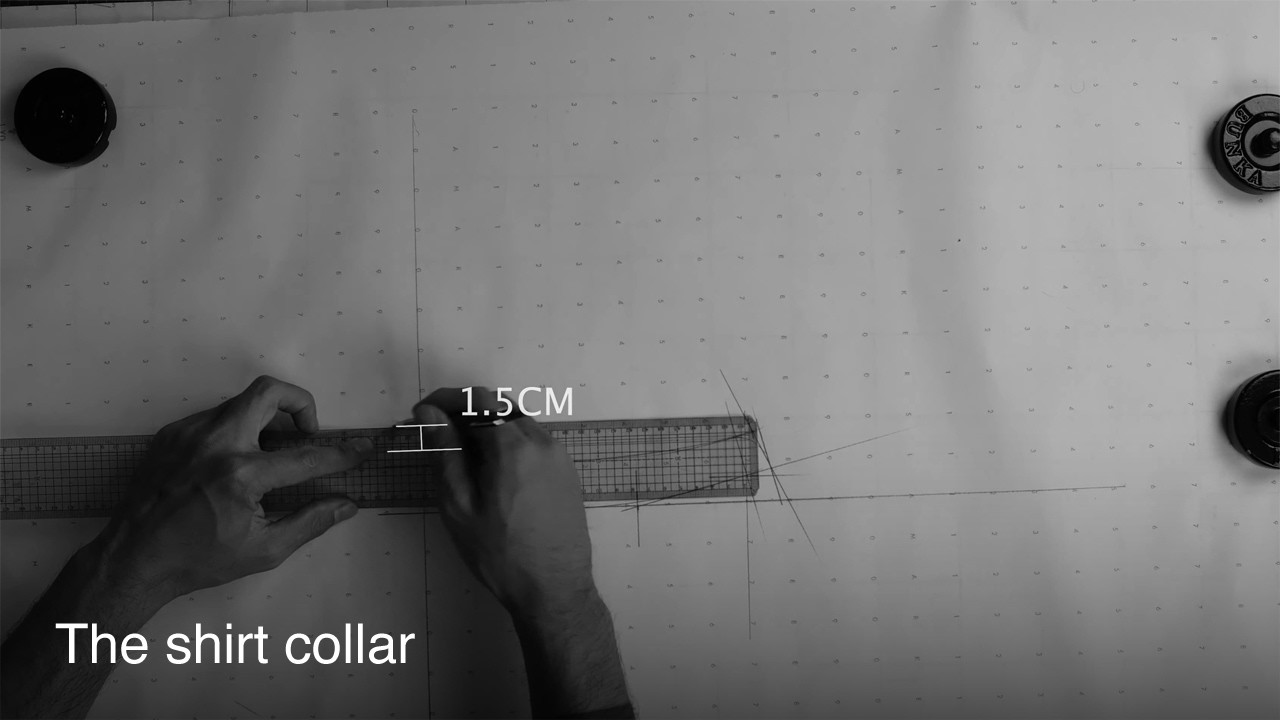 HOW TO DRAFT A CLASSIC BUTTON DOWN SHIRT STEP BY STEP PART2 COLLAR