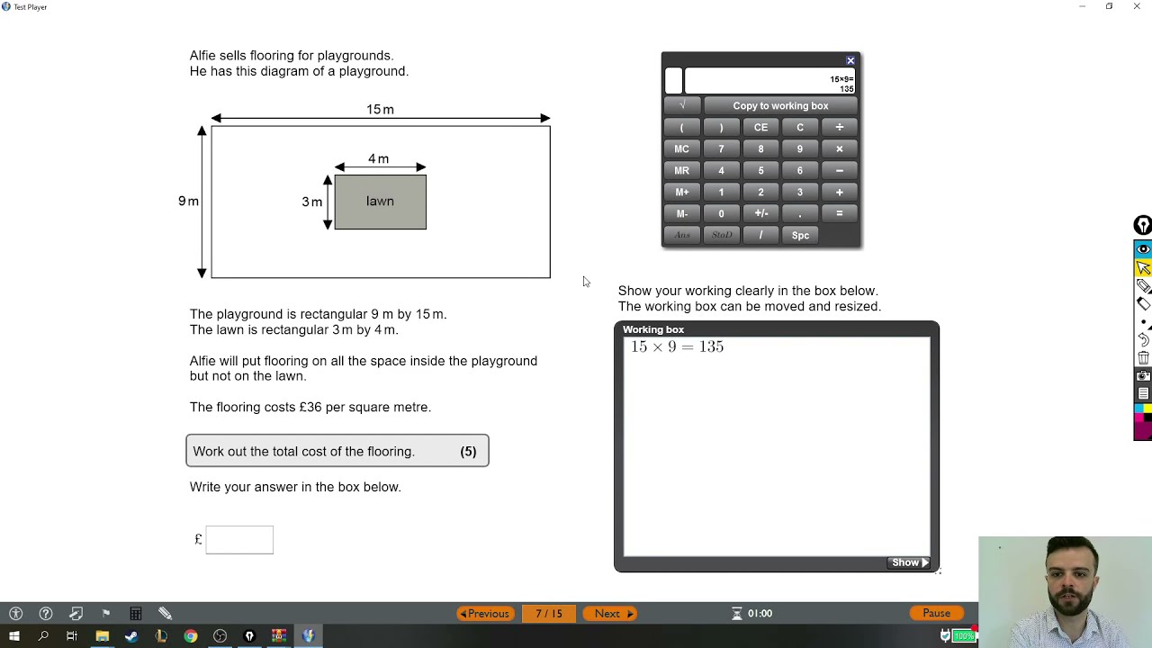Functional Skills Maths Exam Solution - Level 1 Practice Test 1 - Question 7