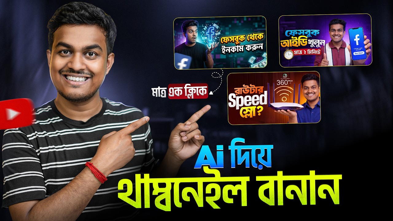 AI দিয়ে থাম্বনেইল তৈরি করুন || 🤩 Create Youtube Thumbnail Using Ai 🔥