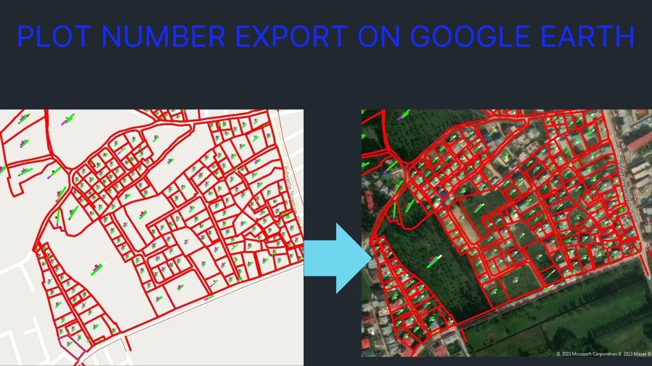 PLOT NUMBER EXPORT ON GOOGLE EARTH II PLOT NUMBER ON GOOGLE EARTH