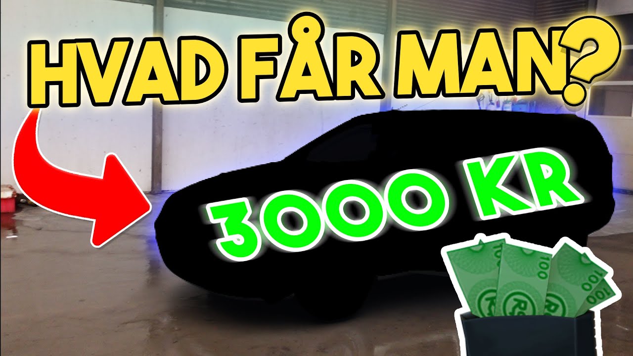 K&Oslash;BER BIL TIL 3.000 KR.!!! Hvad f&aring;r man for de penge?