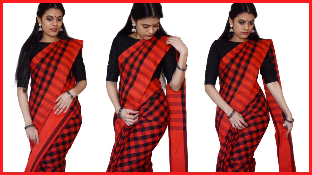 Saree draping (explained step by step in detail)