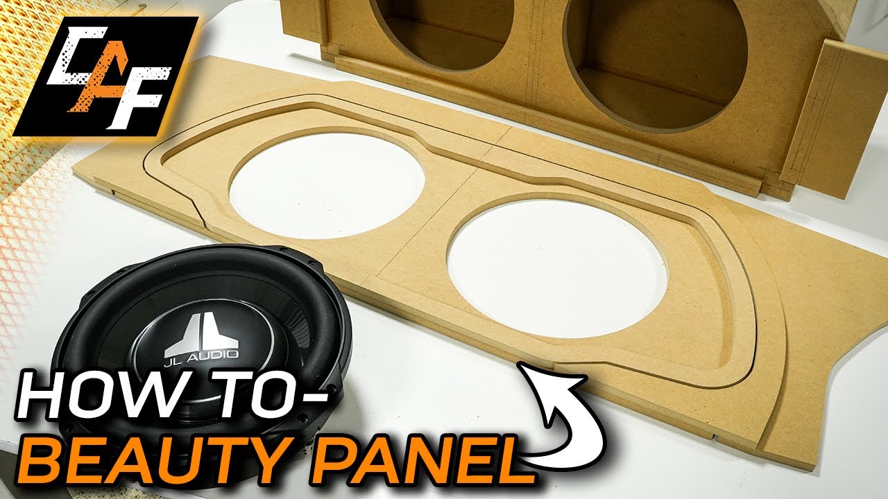 How to Make Subwoofer Beauty Panels - Full trunk build!