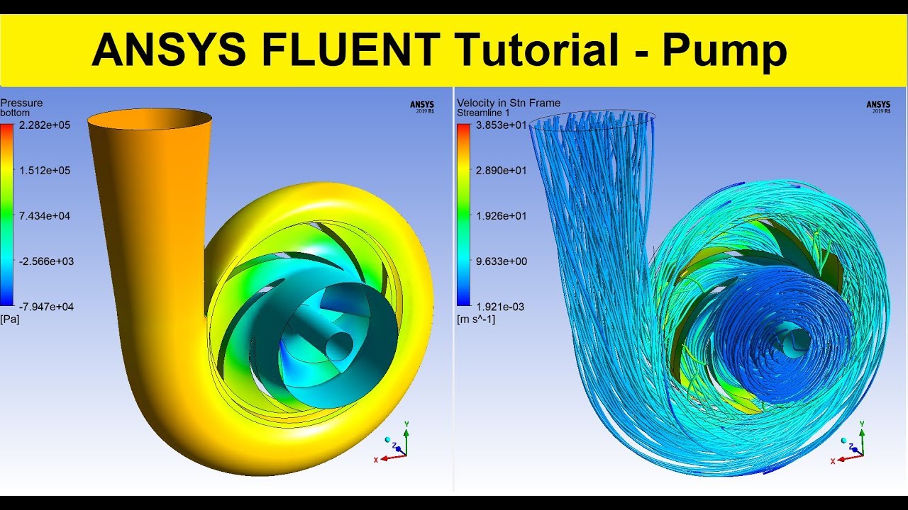 ✅ #ANSYS FLUENT Tutorial - Centrifugal Pump - Part 1/2