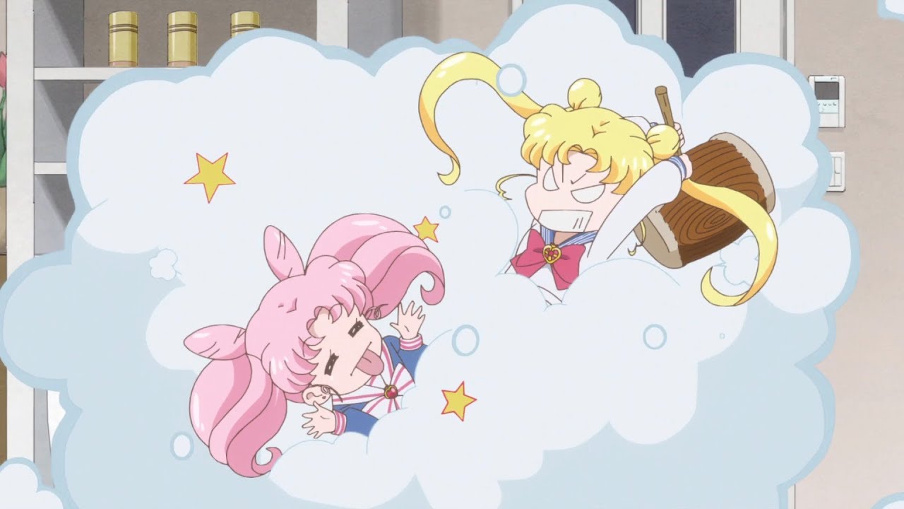 Chibi-Usa Call Mamo-Chan and Usagi getting jealous