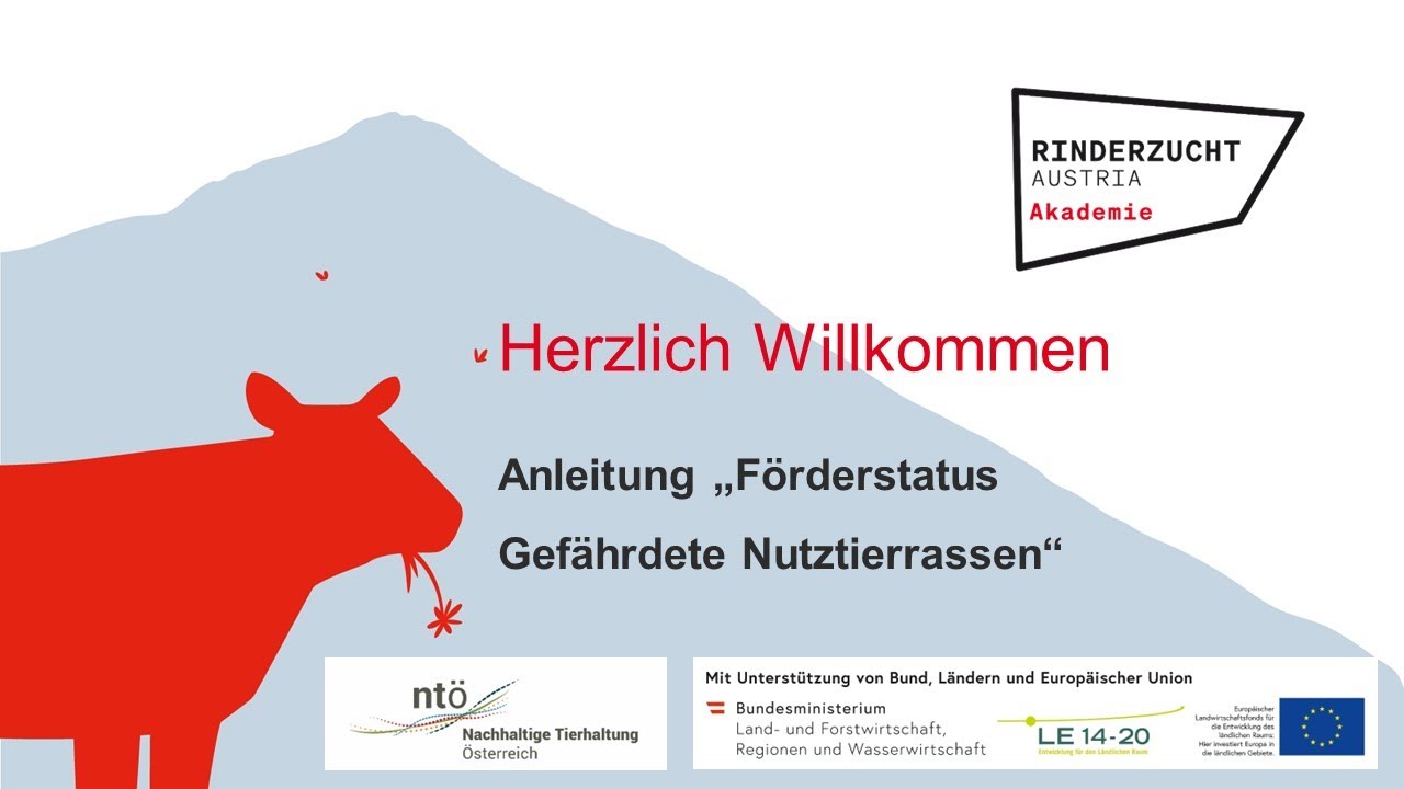 Abfrage Förderstatus gefährdete Nutztierrassen