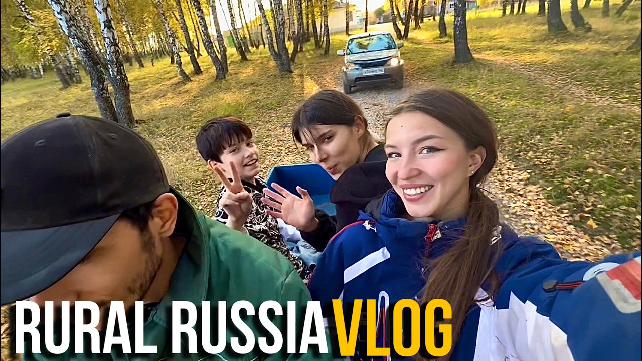Моя русская семья посетила мою сибирскую деревню… 😱 ВЛЮБЛЕНЫ в сельскую жизнь! ❤️