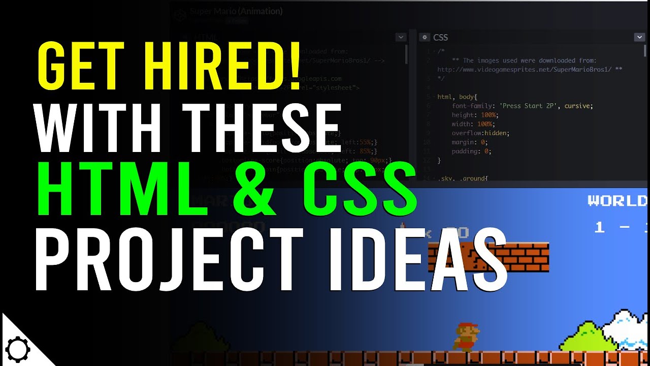Creative HTML and CSS Project Ideas to Help You Get Hired