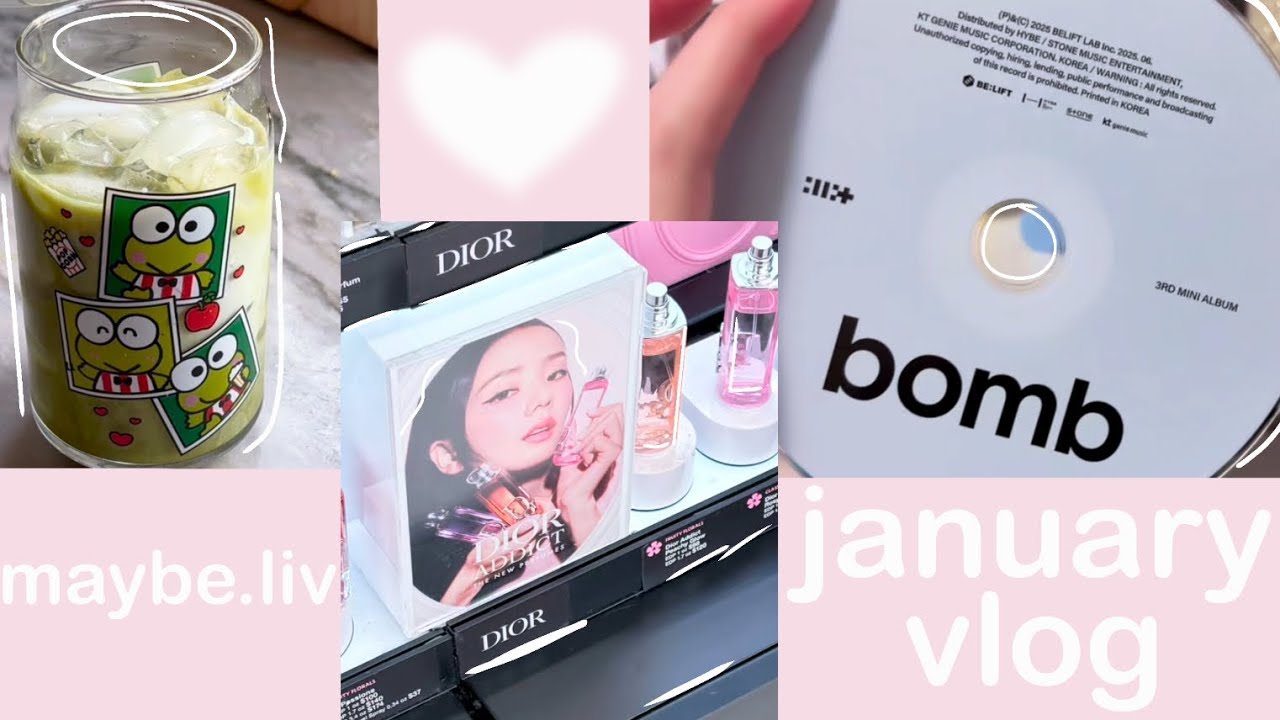 *kinda* aesthetic vlog ! |matcha, k-pop unboxing, enhypen popup, and more!