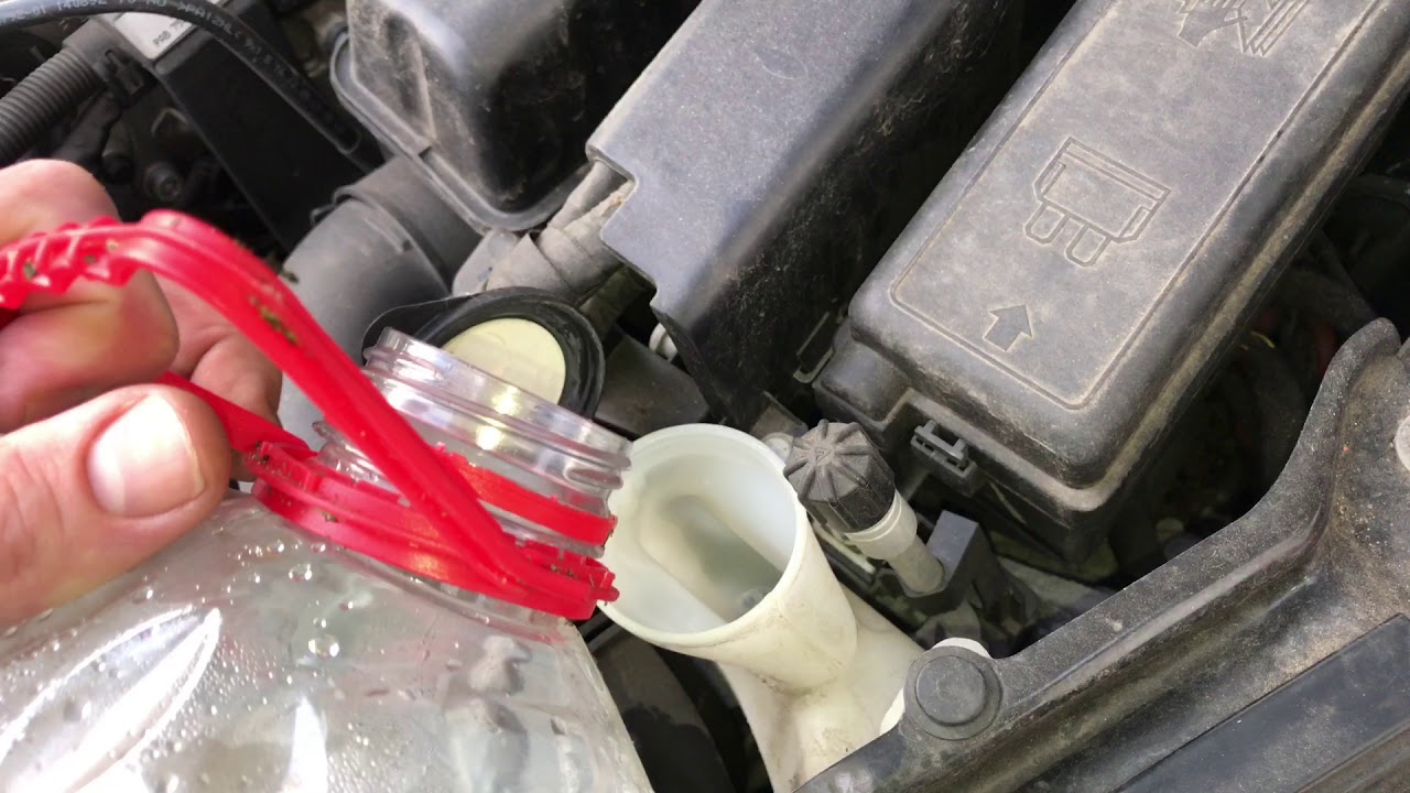 How to refill wiper fluid screen wash water BMW MINI Cooper DIY