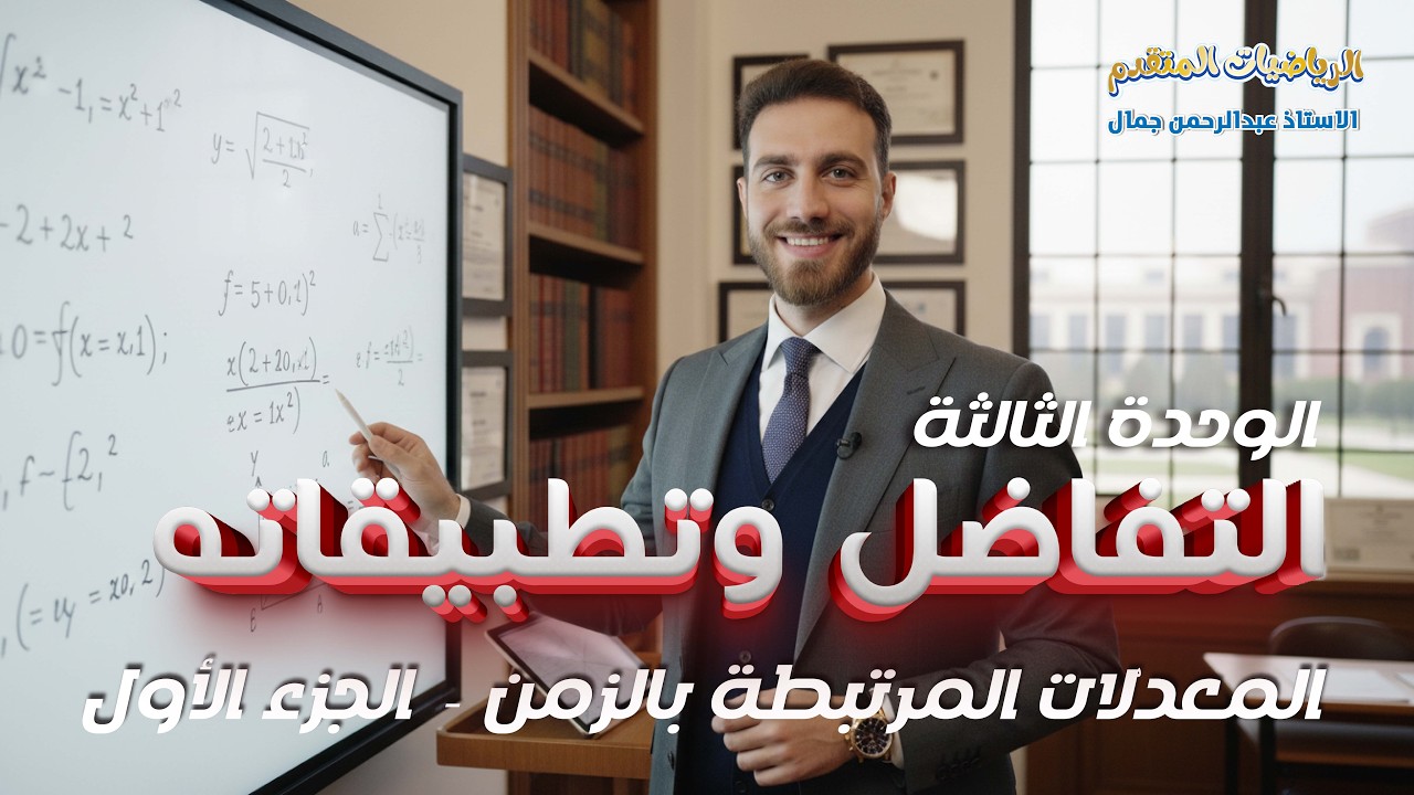 الرياضيات المتقدم || الوحدة الثالثة || المعدّلات المرتبطة بالزمن || الجزء الأول
