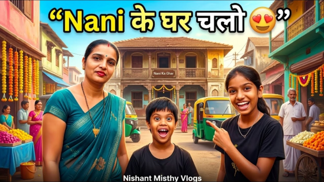 Misthy और Ananya Bua को लेकर Nani के घर गईं 😍 | Kids Full Enjoy | Family Vlog | Nishant Misthy Vlogs