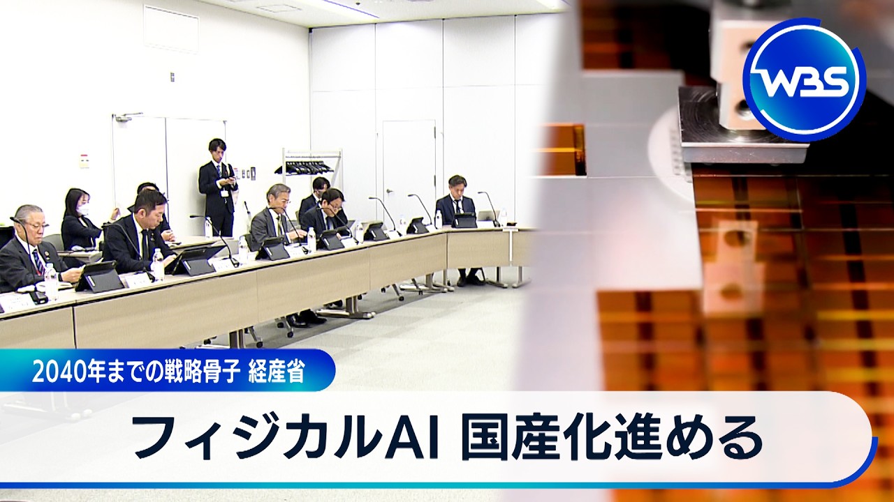 フィジカルAI国産化進める 2040年までの戦略骨子経産省【WBS】