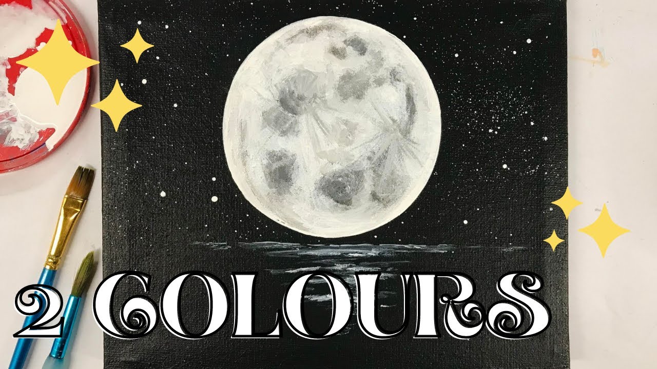 EASY Moon Painting 🌙 | Only 2 Colours | SCYAP Art Centre