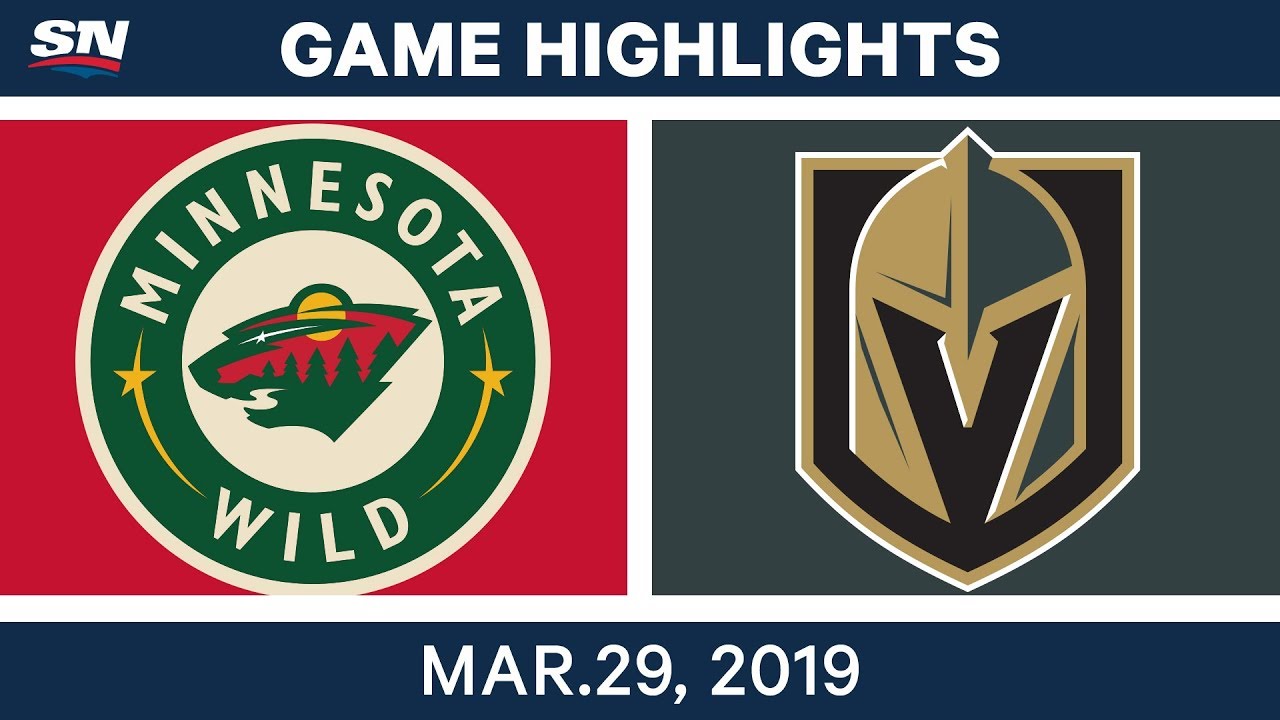 NHL Game Highlights | Wild vs. Golden Knights - March 29, 2019