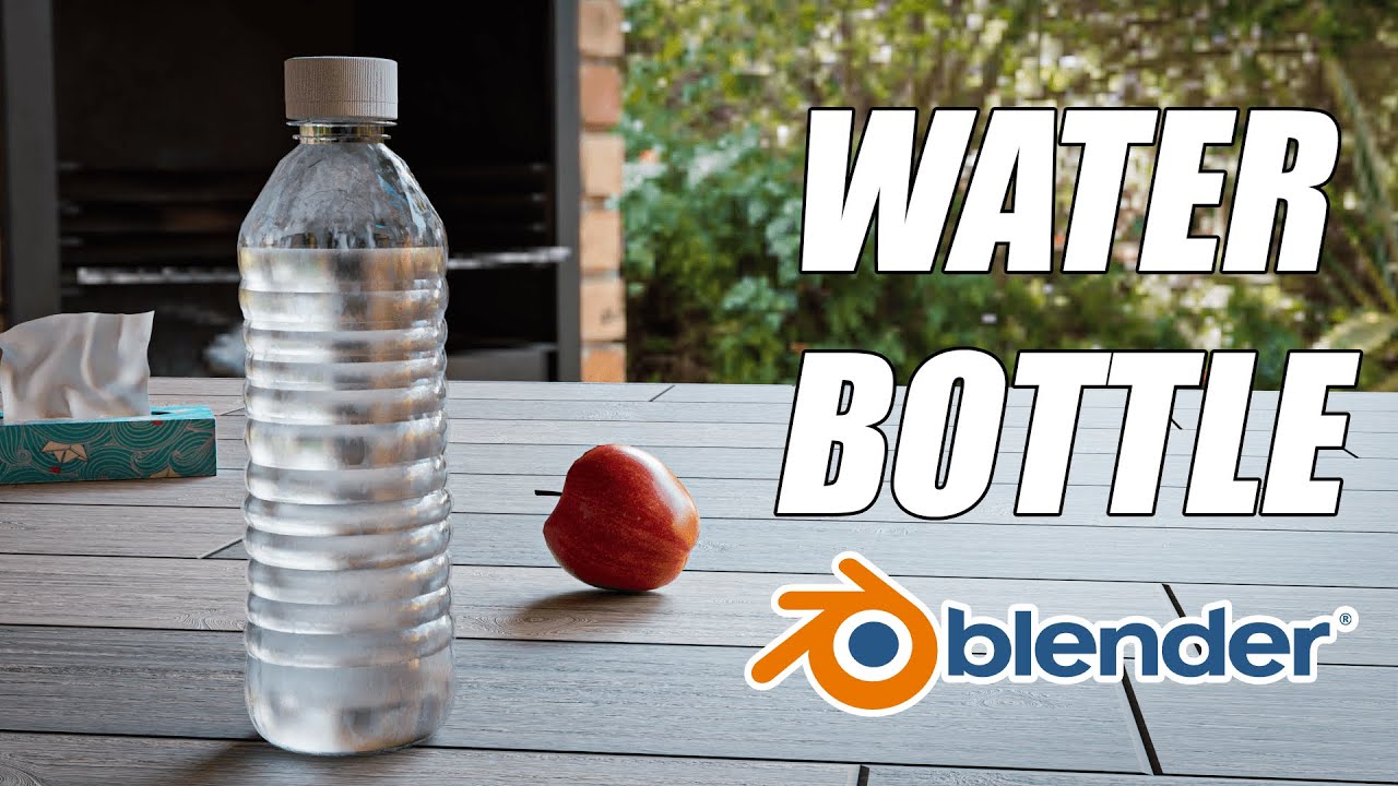 Blender Beginner Tutorial : Realistic Water Bottle