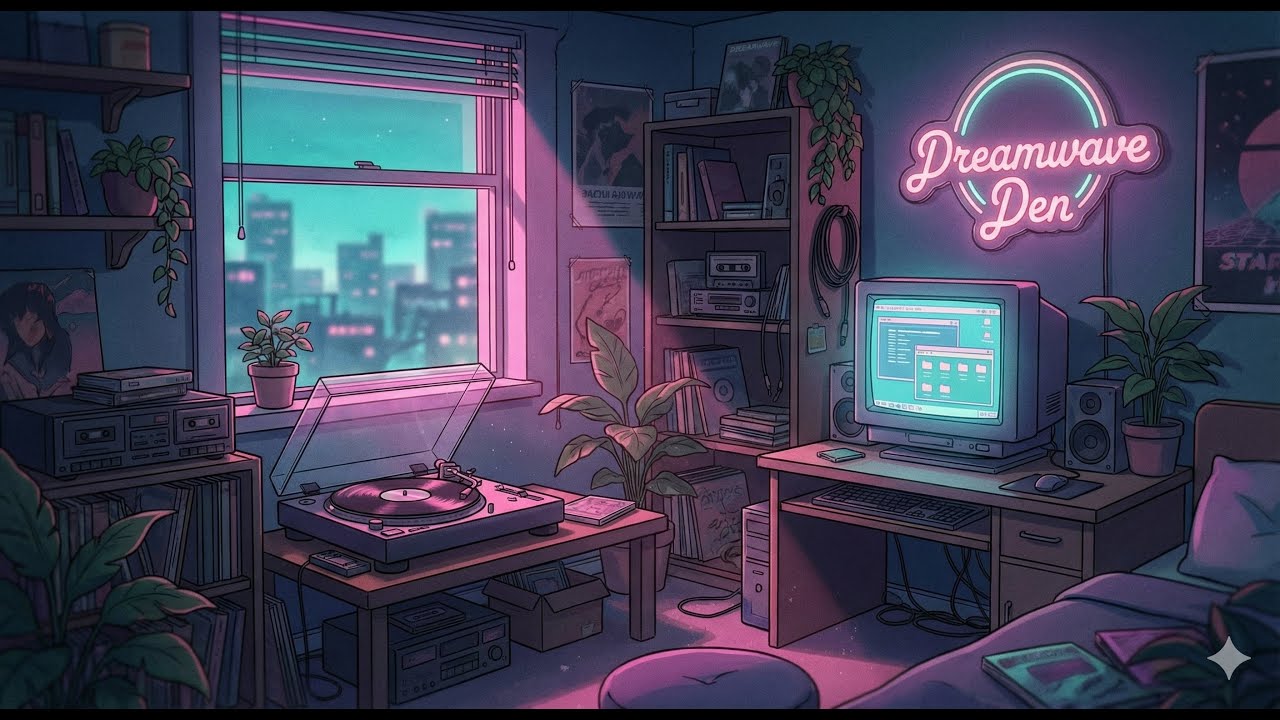 Lofi Dreamwave Den ✦ Chill Study Beats for Deep Focus & Sleep (No Vocals, Rainy Night Ambience)
