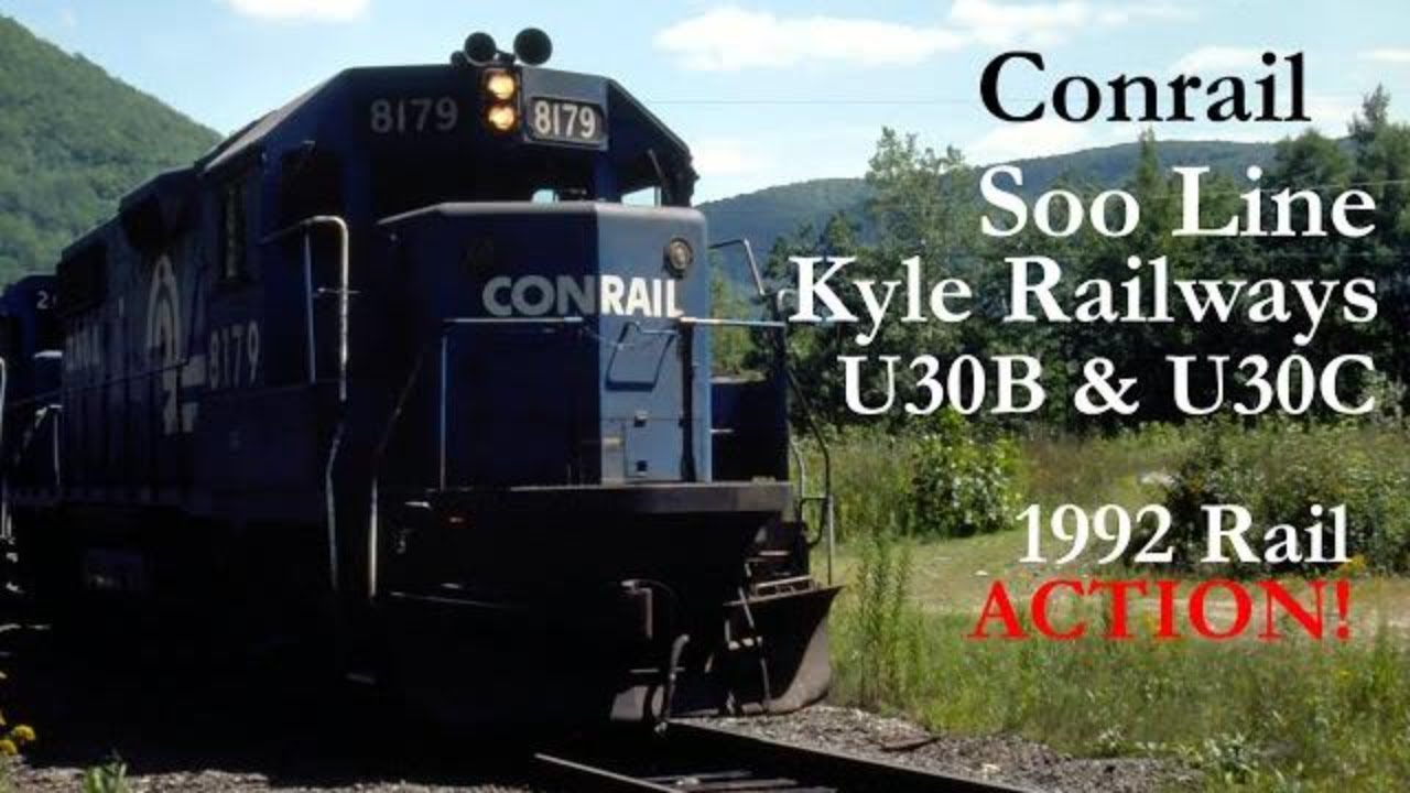 Conrail, Soo Line, UP, Kyle Railways U30B & U30C in 1992 (Part 16.4 of 4)