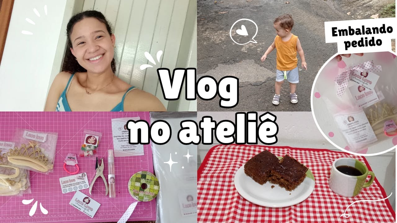 Minha rotina no ateliê// Como embalo encomendas// Bolo de banana