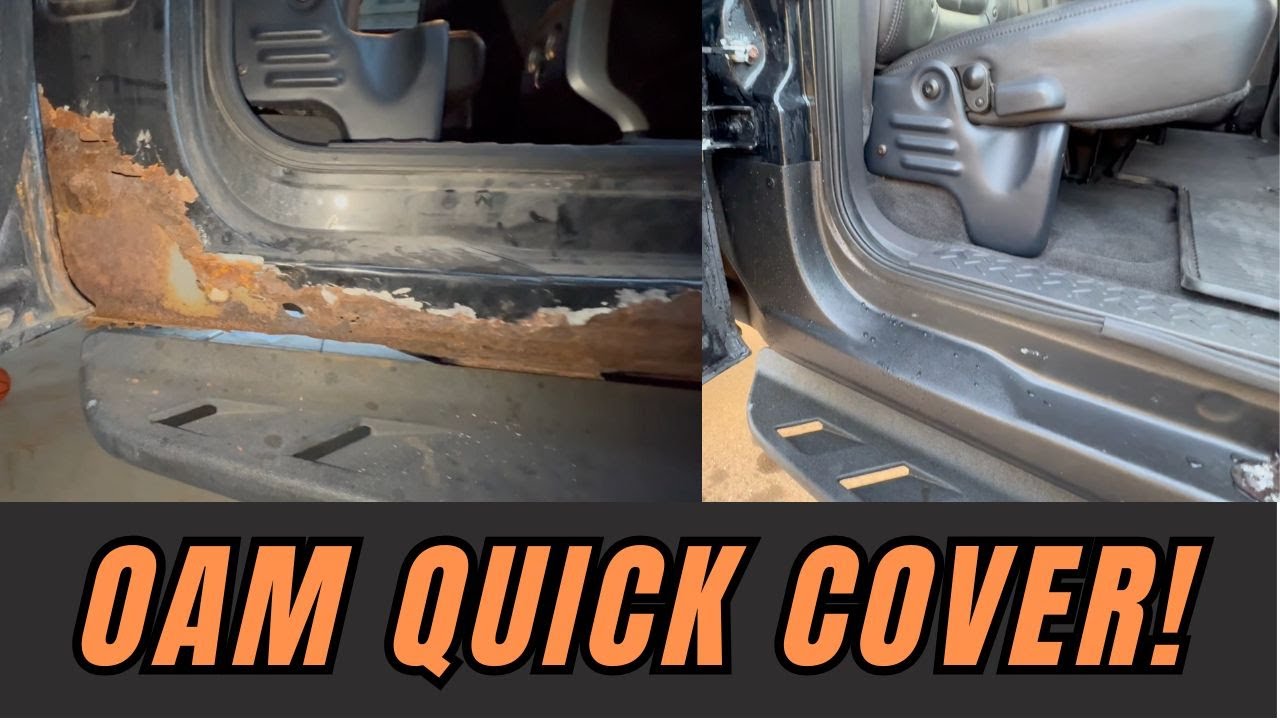2009 -2014 Ford F-150 Raptor rust repair OAM quick cover rocker panel install Project Raptor