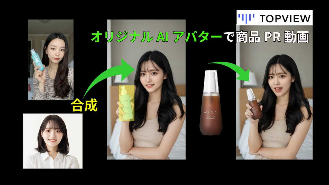 顔出し不要！AIアバターで売れる広告動画を自動作成【TopviewAI】