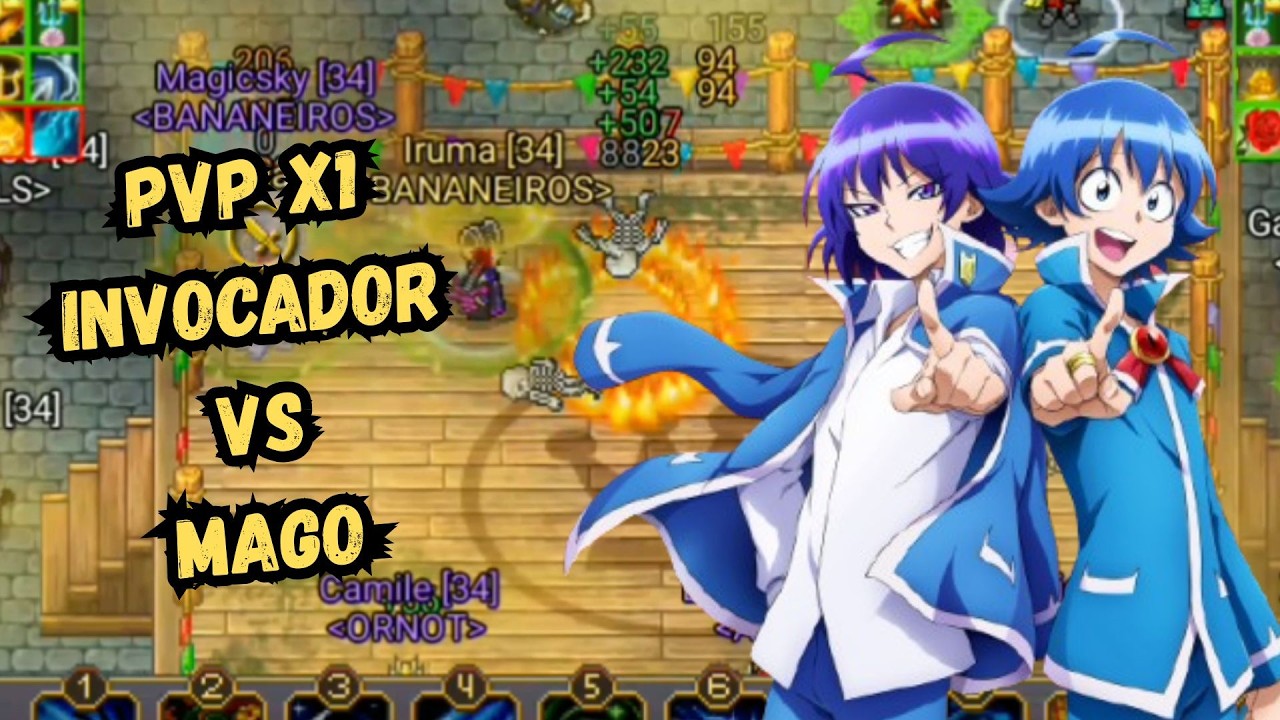 Invocador (Iruma) Vs Mago (Magicsky) - Warspear Online