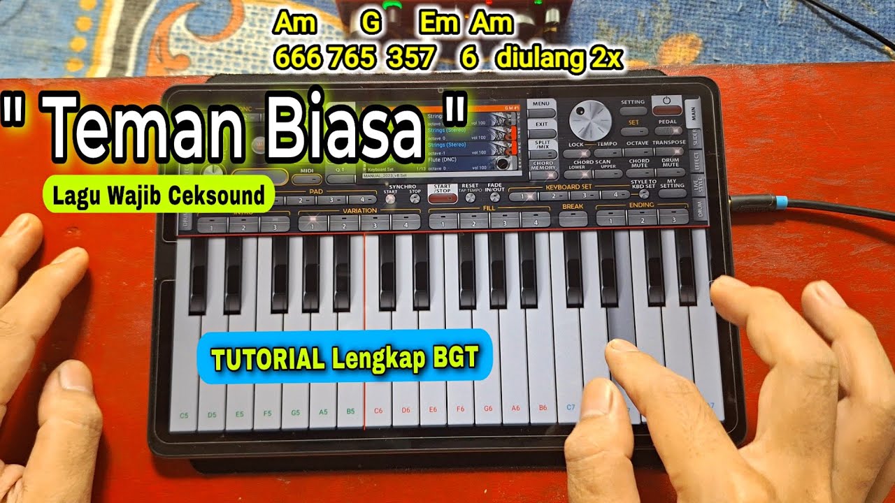 Lagu WAJIB Buat Ceksound | TEMAN BIASA Tutorial Not & Chord MUDAH