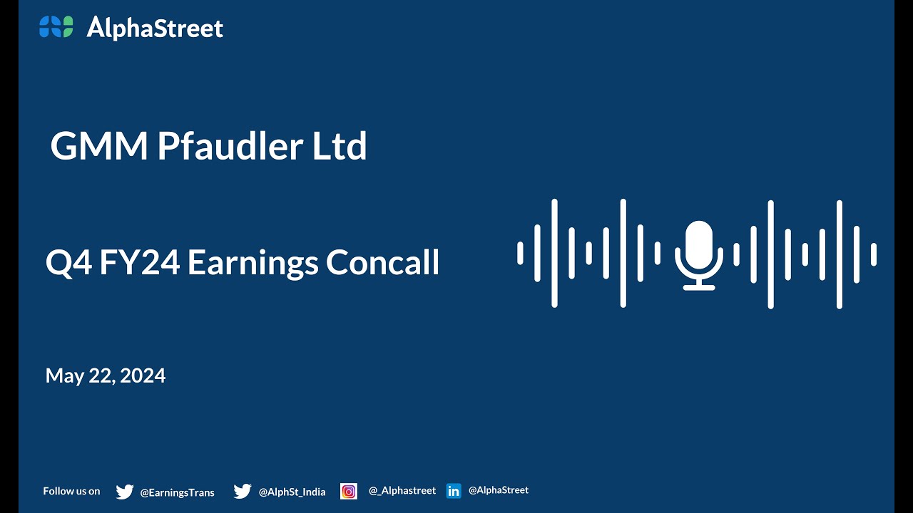 GMM Pfaudler Ltd Q4 FY2023-24 Earnings Conference Call