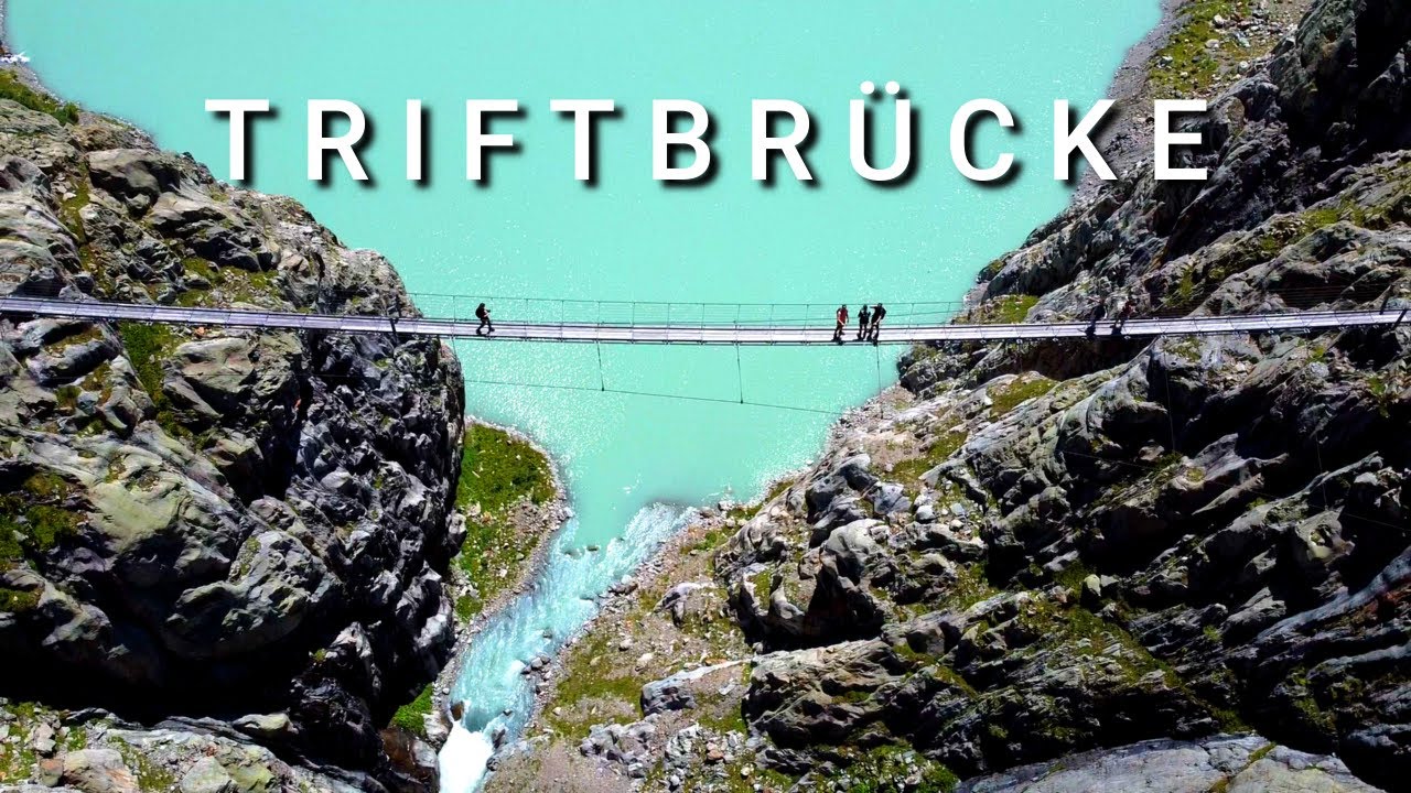 Wandern zur Triftbrücke im Berner Oberland, Kanton Bern - Schweiz