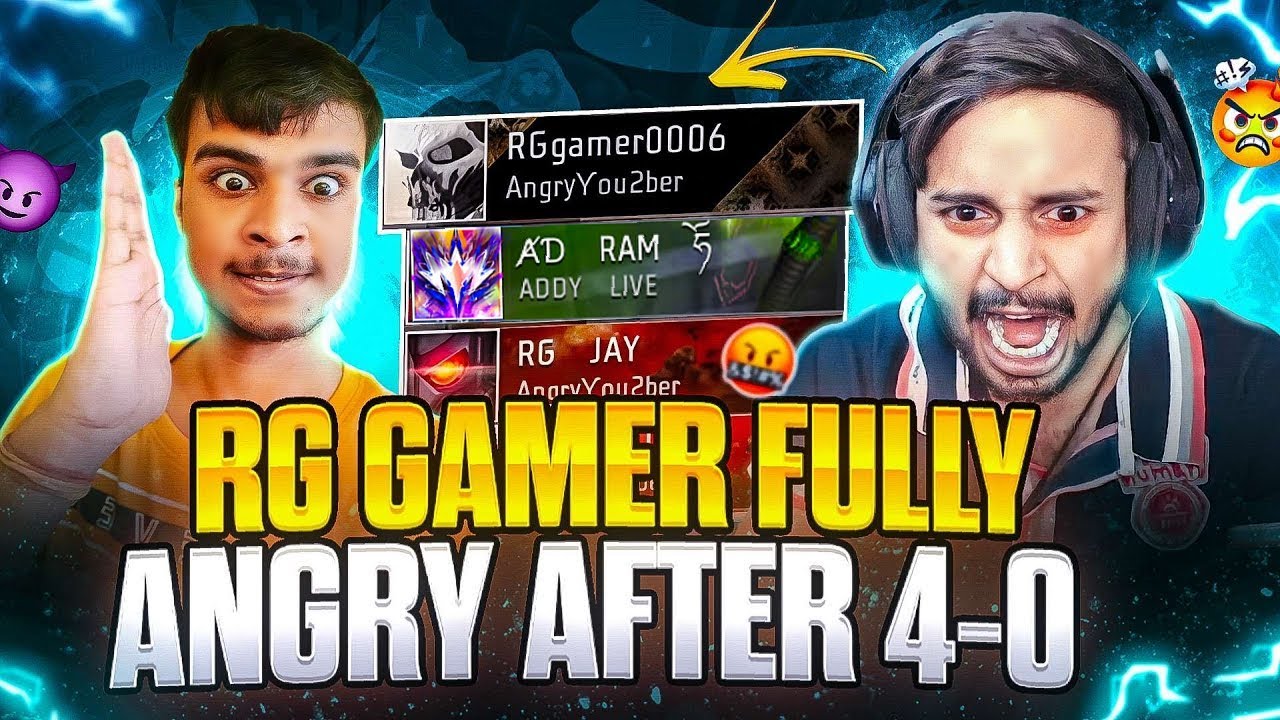 RG GAMER FULLY ANGRY AFTER 4-0 👿 WATCH IF YOU REALLY WANT TO LAUGH 🤣 FREE FIRE