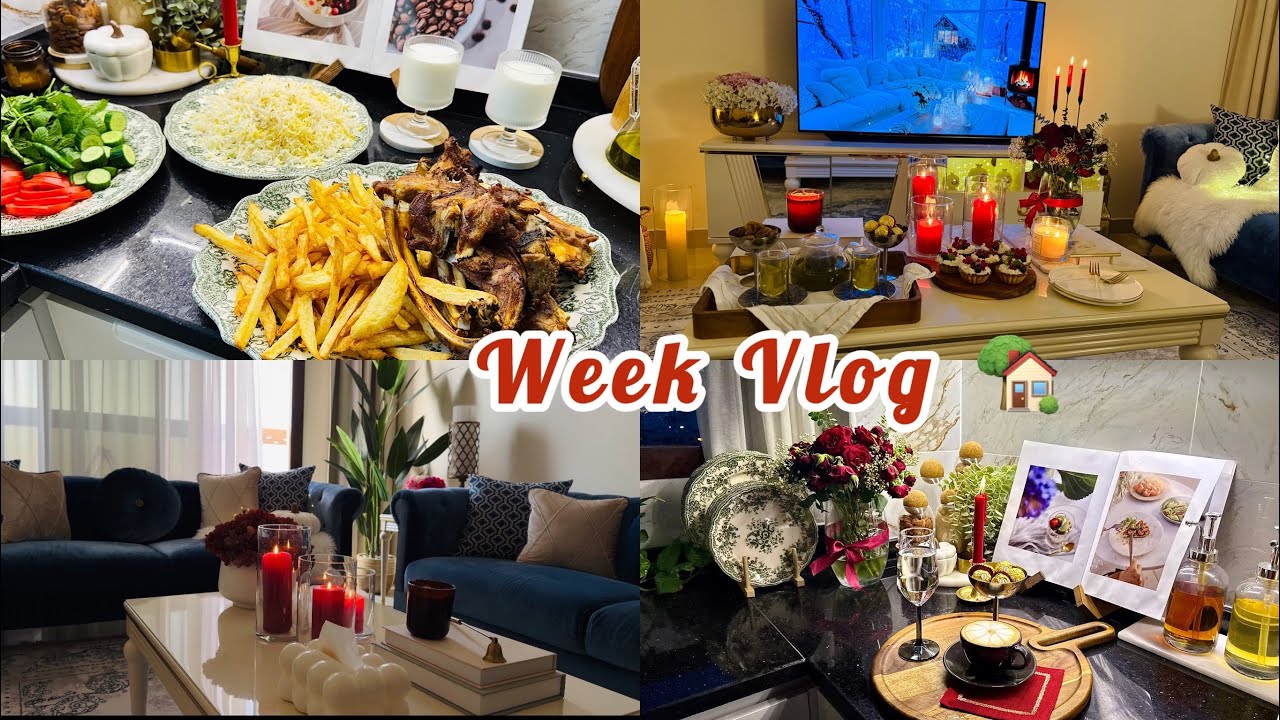 يوم شتوي هادئ في يناير 🏡وكعكة لذيذة وفطور دافئ + تنظيف المطبخ + وقت الهدوء!