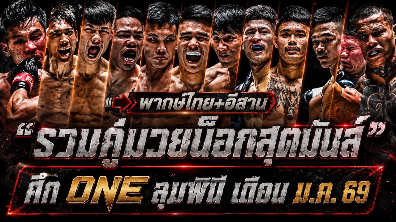 รวมน็อกเอาต์สุดมันส์ : ศึก ONE ลุมพินี ของเดือน มกราคม 2569 (พากย์ไทย+อีสาน)