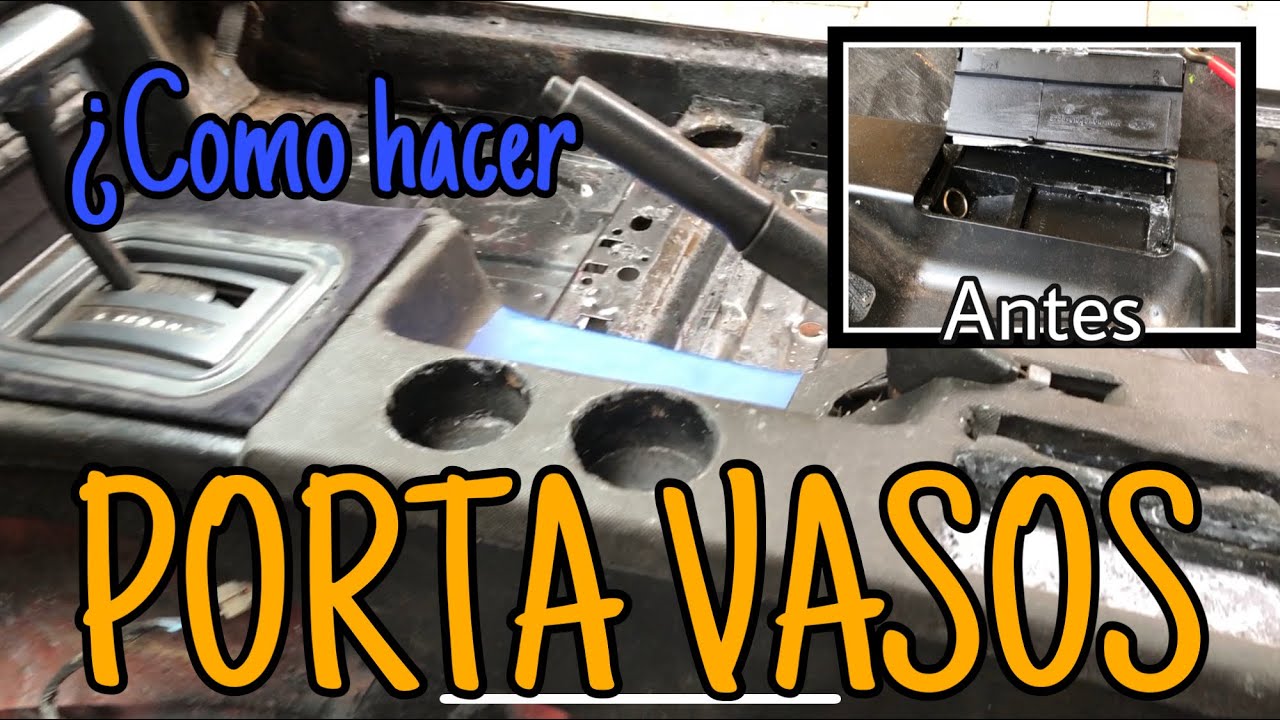 PORTAVASOS al MUSTANG || como hacer portavasos para tú carro