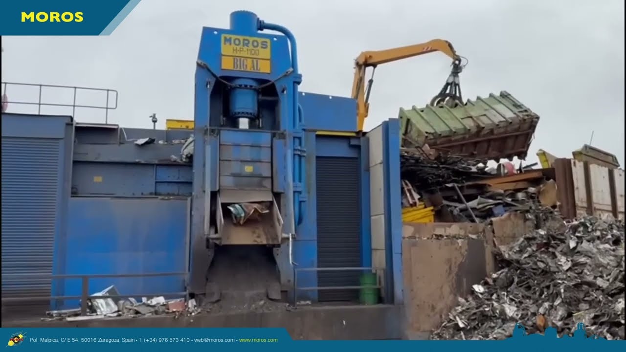 MOROS || CIZALLA LATERAL ANGULAR PARA CHATARRA H-P-1100 | MOROS SCRAP SHEAR H-P-1100 || 1