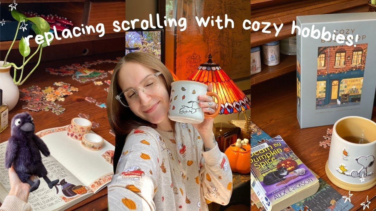 swapping screentime for cozy hobbies!🎨🧩
